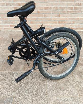 Bici Pieghevole B'TWIN TILT 100 nera 