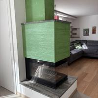 Termocamino multicombustibile legna e pallet