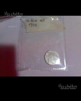 Moneta 10 lire 1954