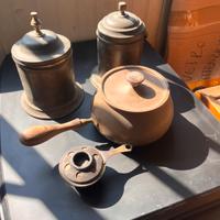 Set Contenitori Vintage Ottone/Rame