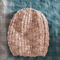 Cappello invernale beige/ bianco