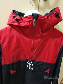 Giubbetto New Era rosso e nero taglia S