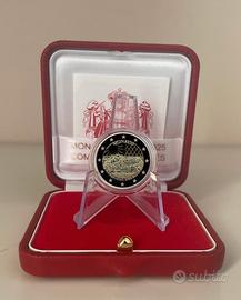 Commemorativa 2 Euro Monaco 2025 Marquisat Baux BE