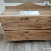 bagno sospeso rovere rustico 2 cassetti e lavello