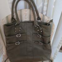 Borsa capiente donna color oliva