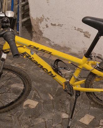 Bicicletta MTB Bianchi Duel gialla  da  bambino 