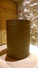 Bidone in metallo multiuso