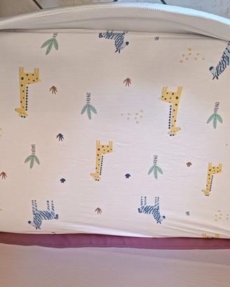 Set Chicco Next2Me: 2 lenzuola cotone + traversina