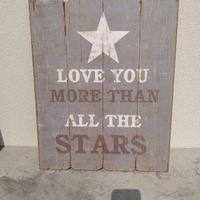 Quadro "Love you more than all the stars"