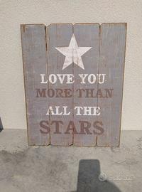 Quadro "Love you more than all the stars"