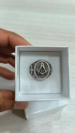 Anello Massonico Argento 925 