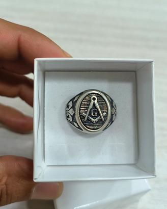 Anello Massonico Argento 925 