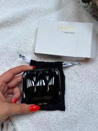 Miu miu specchio borsetta portatile