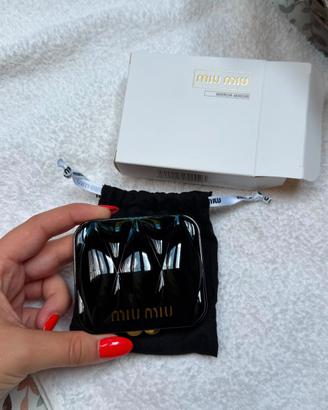 Miu miu specchio borsetta portatile