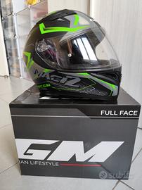 Casco CGM Mach2 Nero Verde fluo integrale TG. L