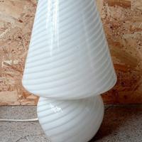 Lampada da tavolo in vetro di Murano swirl 