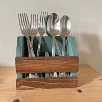 Portaposate in legno e metallo