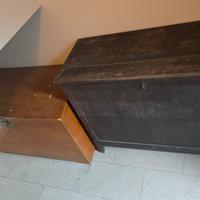 coppia di mobili baule da restauro