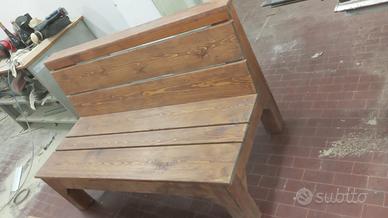 PANCA E TAVOLO IN ABETE