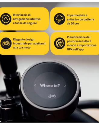Navigatore satellitare per moto e scooter