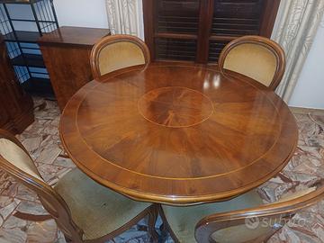 tavolo rotondo in legno 