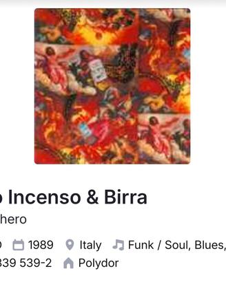 CD Zucchero Fornaciari Oro Incenso E Birra 
