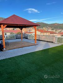 Gazebo in legno lamellare