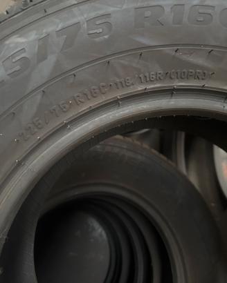 Gomme furgone semi nuove 225/75x16 C