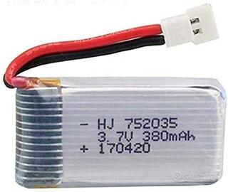 Batteria LiPo 3.7V 380mAh per Hubsan X4 Syma X11