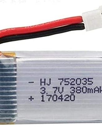 Batteria LiPo 3.7V 380mAh per Hubsan X4 Syma X11