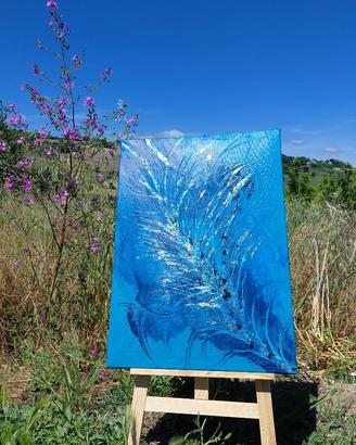 Piuma di Corallo – Quadro astratto originale