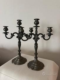 Candelabri in peltro