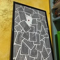 Quadro con carte da poker