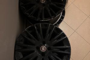 Cerchi in lega originali Fiat 500 16” neri 4x98