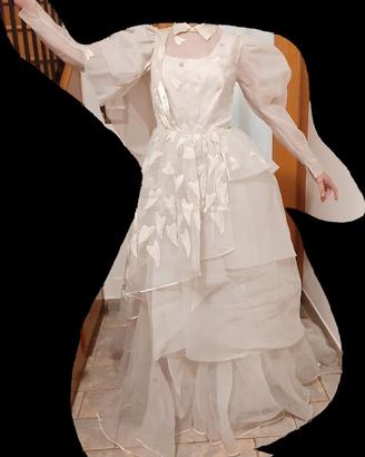 Abito da Sposa Vintage Anni '80 – Taglia 38 –