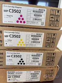 kit 4 toner originali ricoh MP 3502