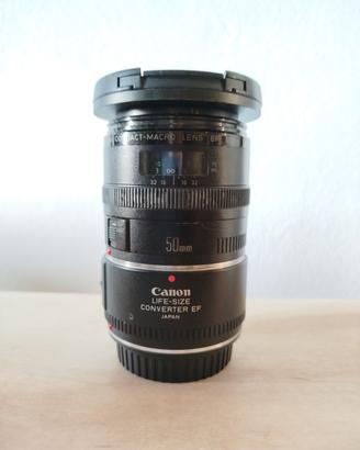 Canon compact macro + adattatore 1:1 