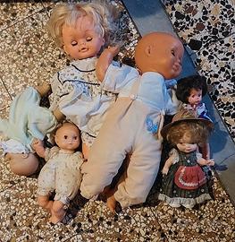 lotto bambole e bambolotti grandi marchi