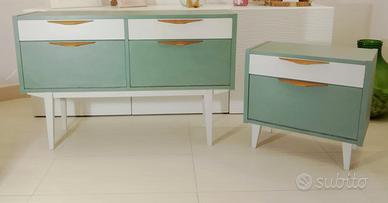 Madia e comodino stile MID-CENTURY