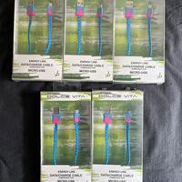Set 5 pezzi Cavi Micro usb 1m dati/caricatore nuov