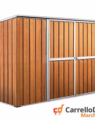 Casetta giardino in Acciaio 345x186 fin legno