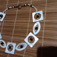 Collier Granati Antichi in Madreperla e Perle