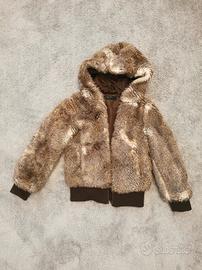 piumino pelosetto bimba 5-6 anni Benetton 