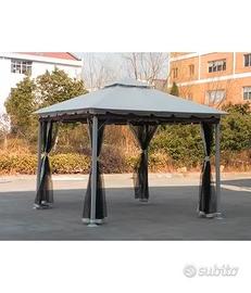 GAZEBO IN ACCIAIO SMERALDA 300X300 CM