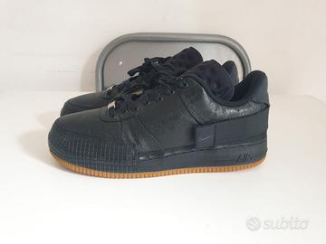 Nike air force 1 type black gum size 45