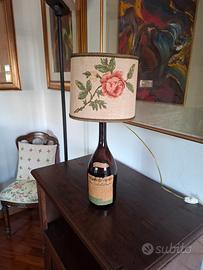 Lampada Bottiglia con Paralume Aperto Vintage