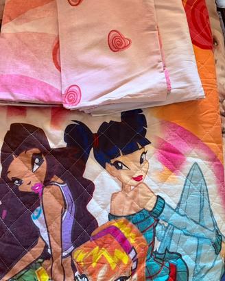 Set Winx trapunta e lenzuola letto singolo