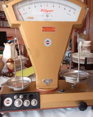 Bilancia vintage da Orafo Fulgor con pesi  origina