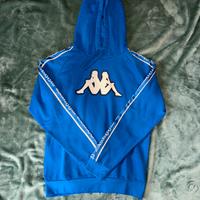 Felpa kappa taglia S blu nuova con capuccio