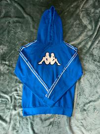 Felpa kappa taglia S blu nuova con capuccio